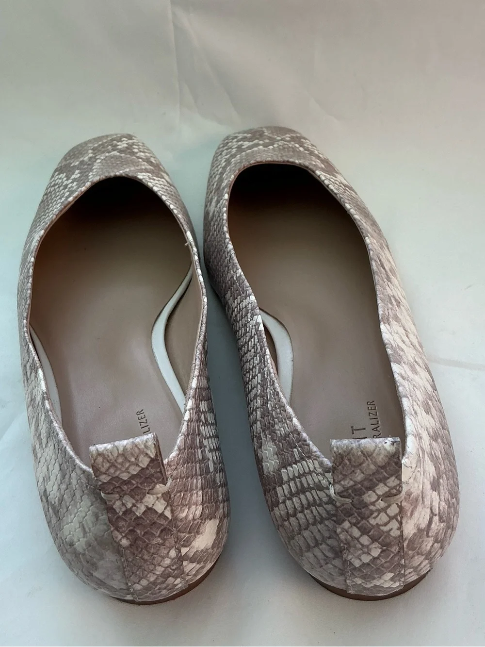 Naturalizer 27 Edit Carla Pattern Leather Women's Snake-Print SlipOn Flats Sz11W